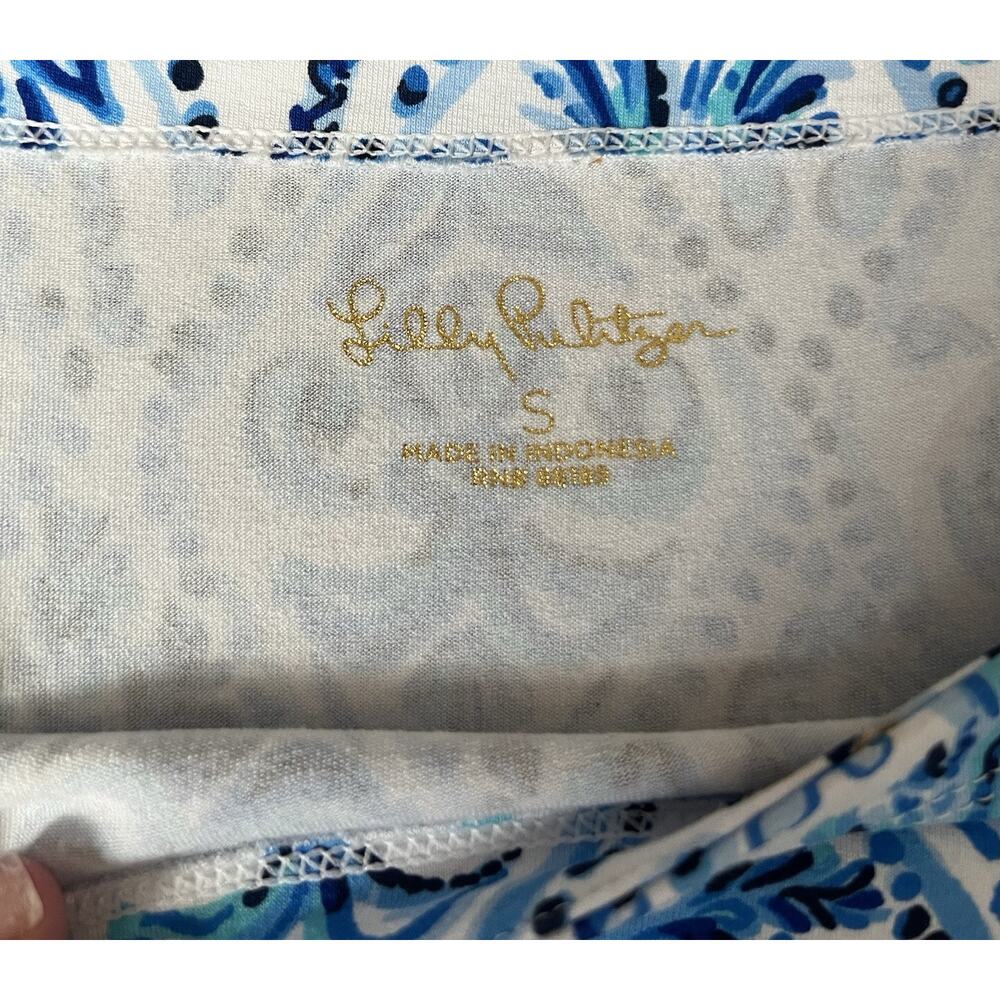LILLY PULITIZER Sophie Resort White Isle Of Tile UPF 50+ Shift Dress Sz S - Picture 9 of 13